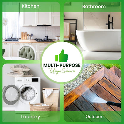 Crest-O-Mint Oil Multi-Purpose Cleaner Degreaser Deodorant 200ml Each (Pak of 2)