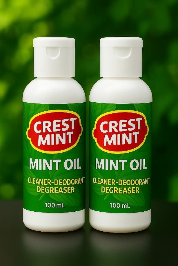 Crest-O-Mint Oil Multi-Purpose Cleaner Degreaser Deodorant 200ml Each (Pak of 2)