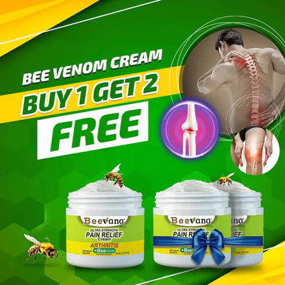 30 DAY MONEY BACK OFFER!! #1 Bee Venom Pain Relief Cream Buy 1 Get 2 Free! ⭐⭐⭐⭐