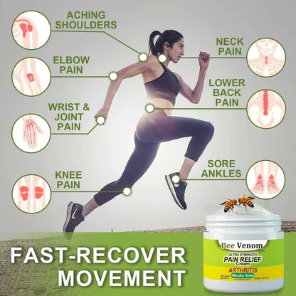30 DAY MONEY BACK OFFER!! #1 Bee Venom Pain Relief Cream Buy 1 Get 2 Free! ⭐⭐⭐⭐