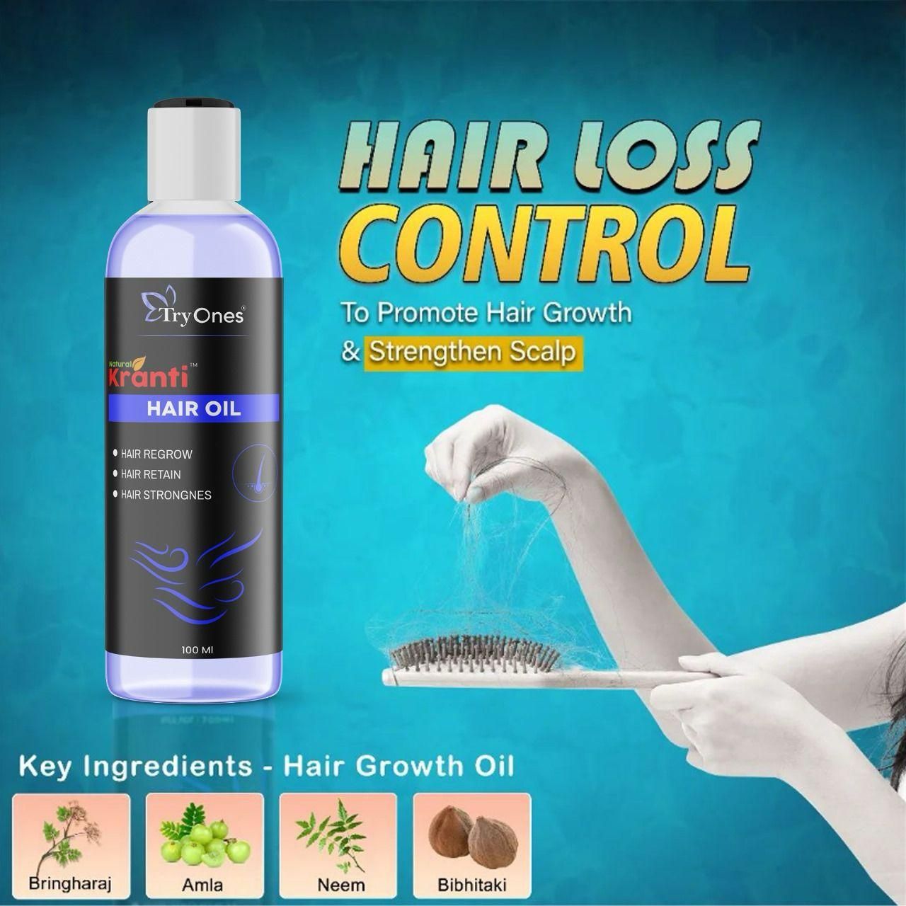 TryOnes Natural Kranti Hair Oil (Buy 1 Get 1 Free)