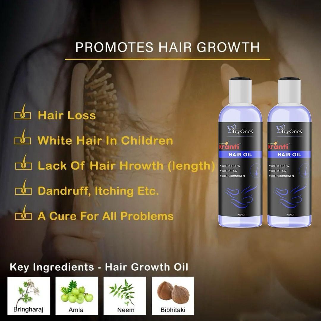 TryOnes Natural Kranti Hair Oil (Buy 1 Get 1 Free)