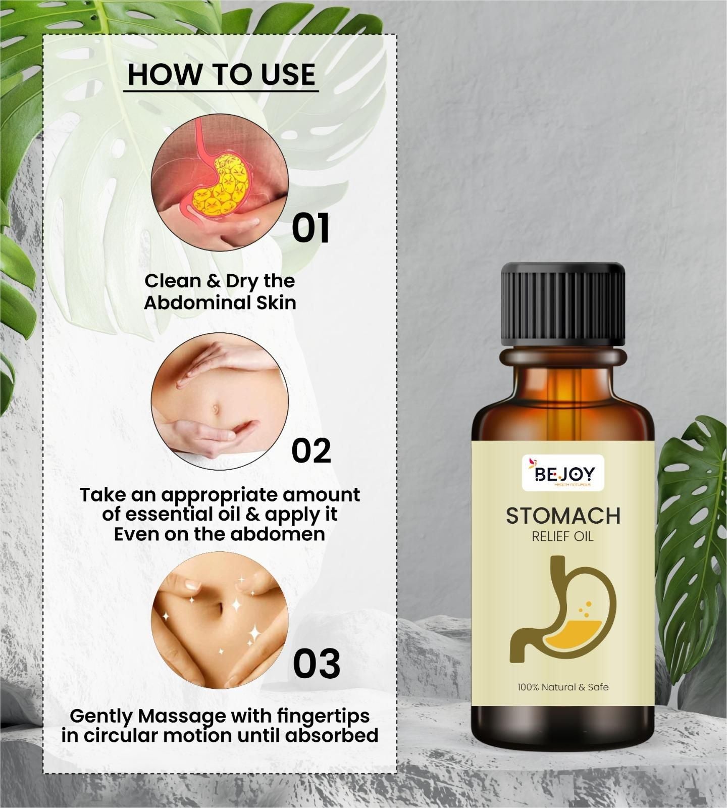 Stomach Relief Oil  100 ml (Pack of 2)