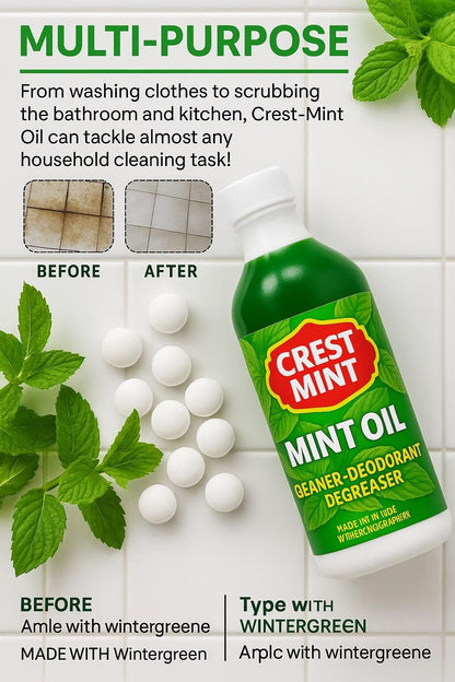 Crest-O-Mint Oil Multi-Purpose Cleaner Degreaser Deodorant 200ml Each (Pak of 2)