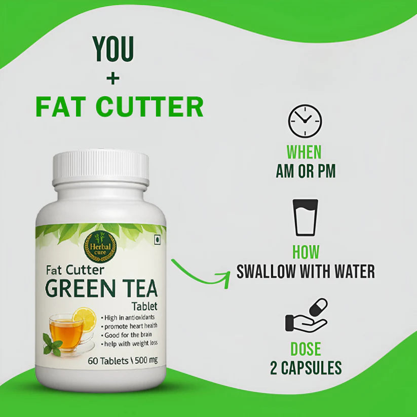 Fat Cutter Green Tea Tablet  12 Reviews