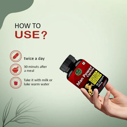 Man Power Capsule - Herbal Capsule For Improve Strength And Stamina
